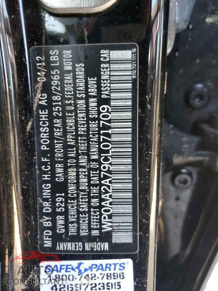 PORSCHE PANAMERA 2012 - WP0AA2A79CL071709