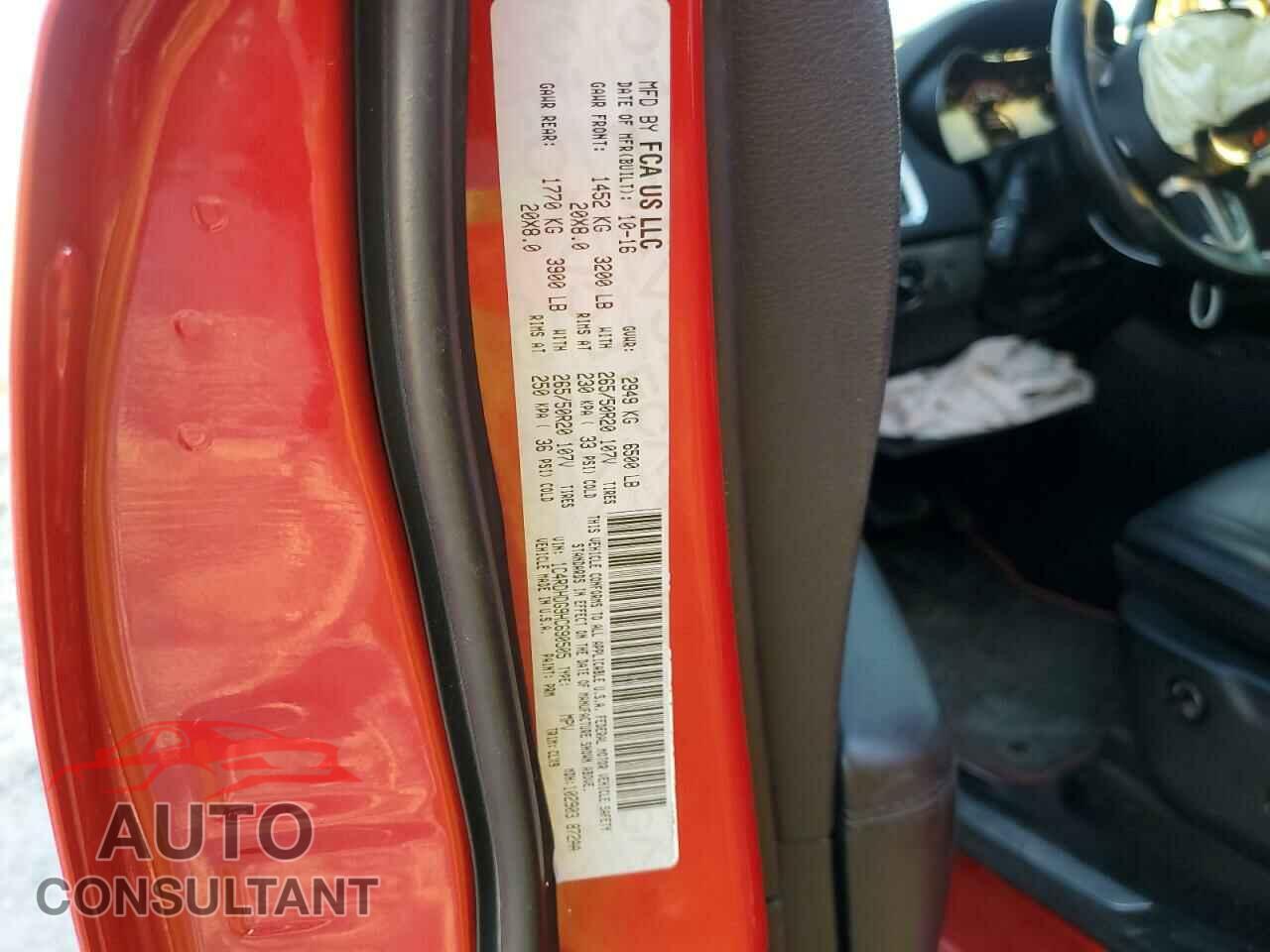 DODGE DURANGO 2017 - 1C4RDHDG9HC690505