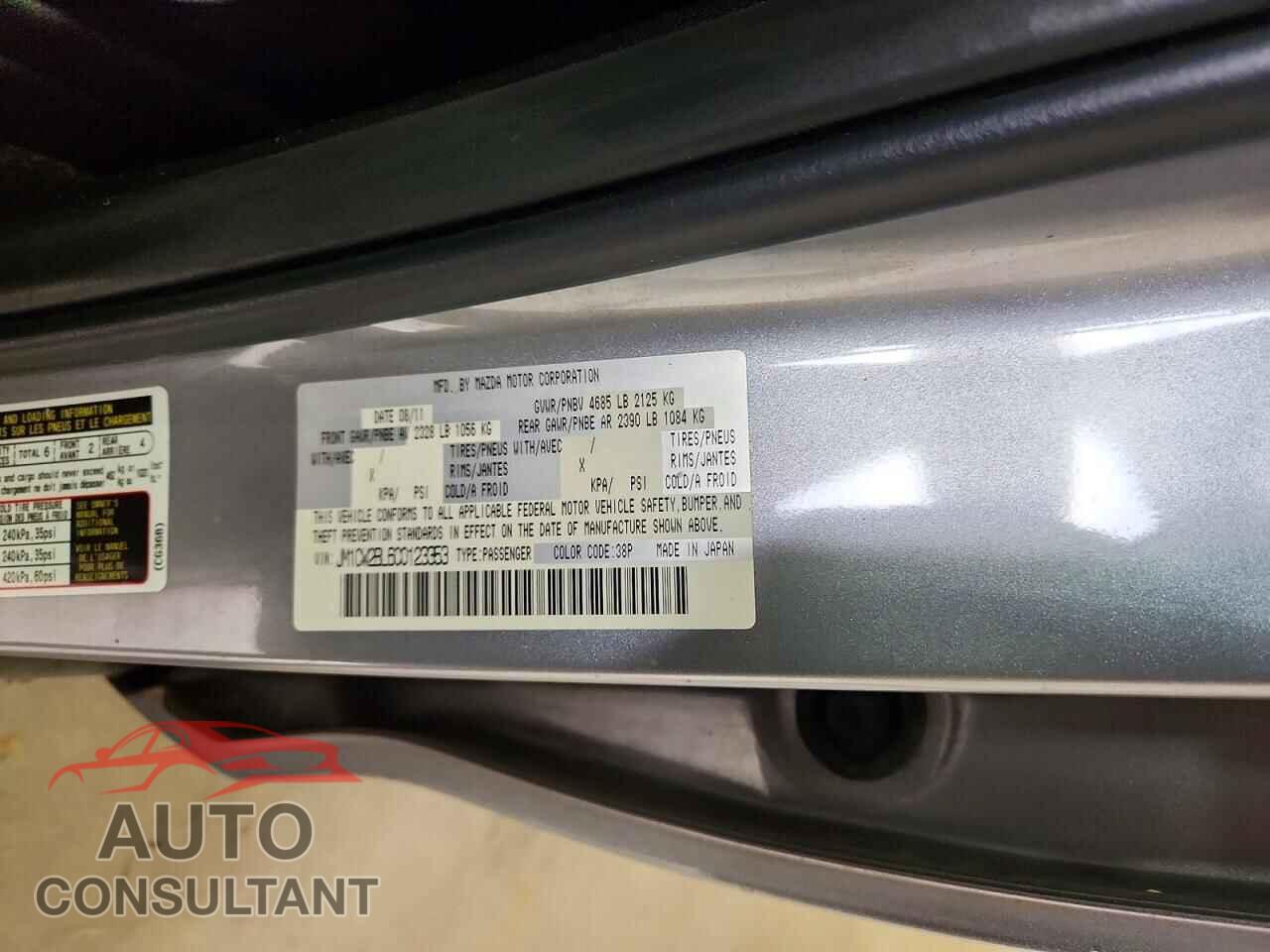 MAZDA 5 2012 - JM1CW2BL6C0123353