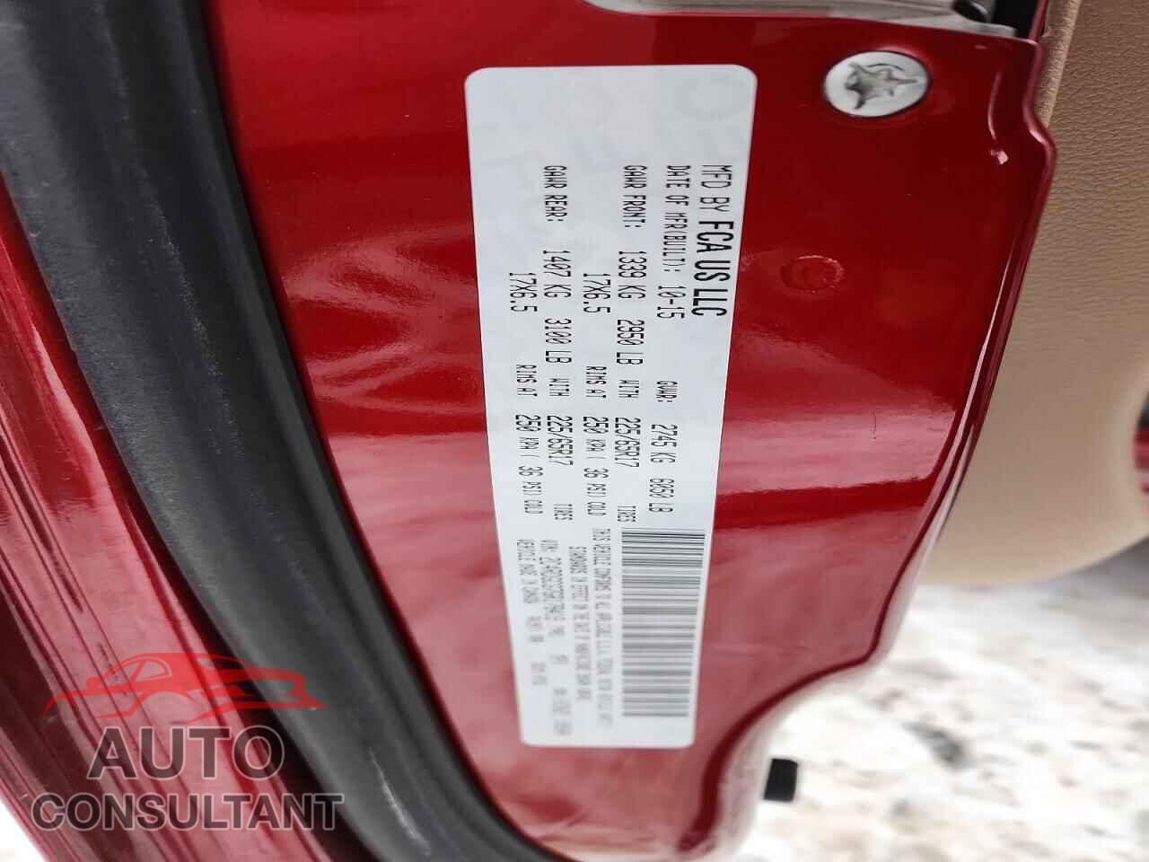 DODGE CARAVAN 2016 - 2C4RDGCG7GR178419