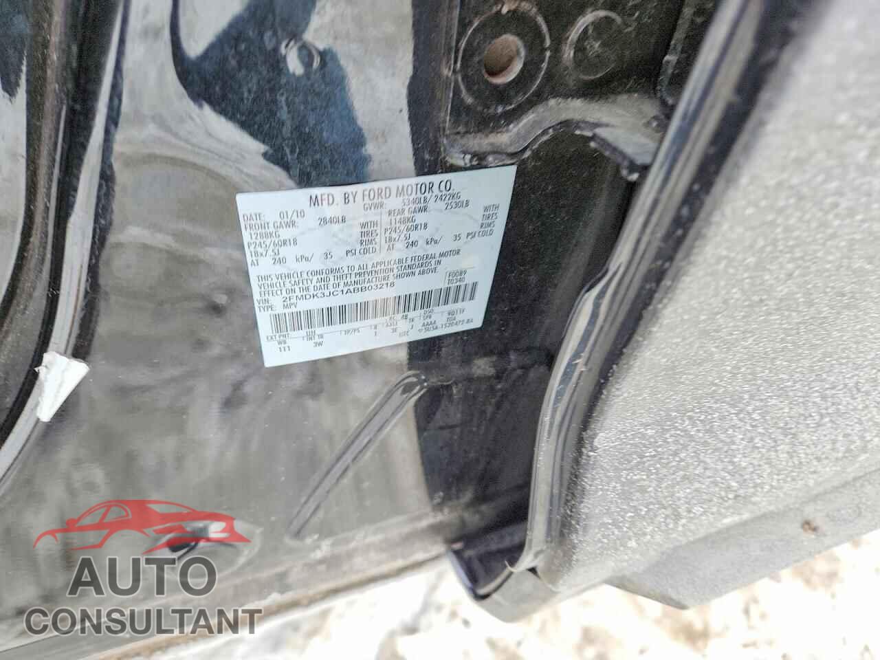 FORD EDGE 2010 - 2FMDK3JC1ABB03218