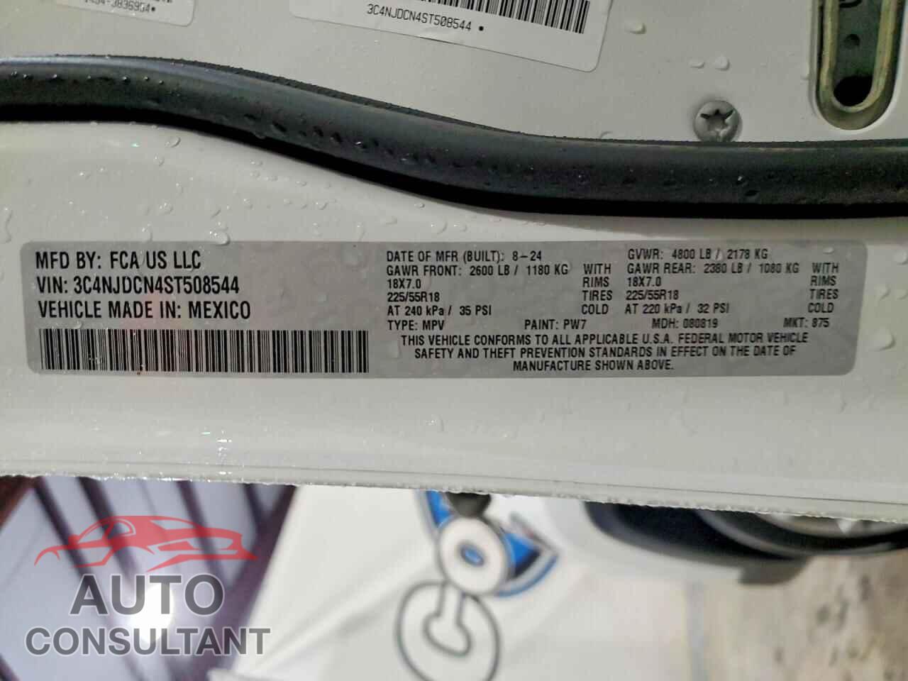 JEEP COMPASS 2025 - 3C4NJDCN4ST508544