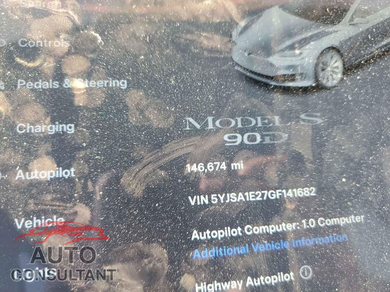 TESLA MODEL S 2016 - 5YJSA1E27GF141682