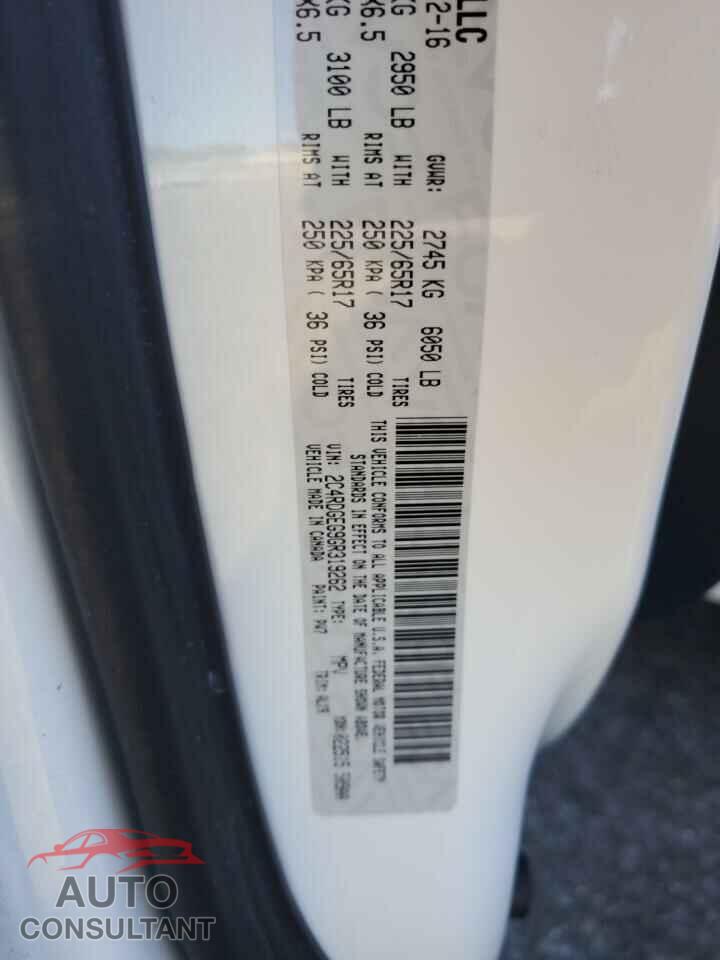 DODGE CARAVAN 2016 - 2C4RDGEG9GR319262
