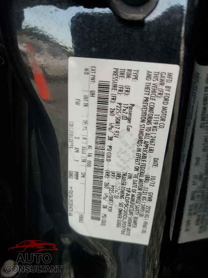 FORD CMAX 2013 - 1FADP5CU0DL509766