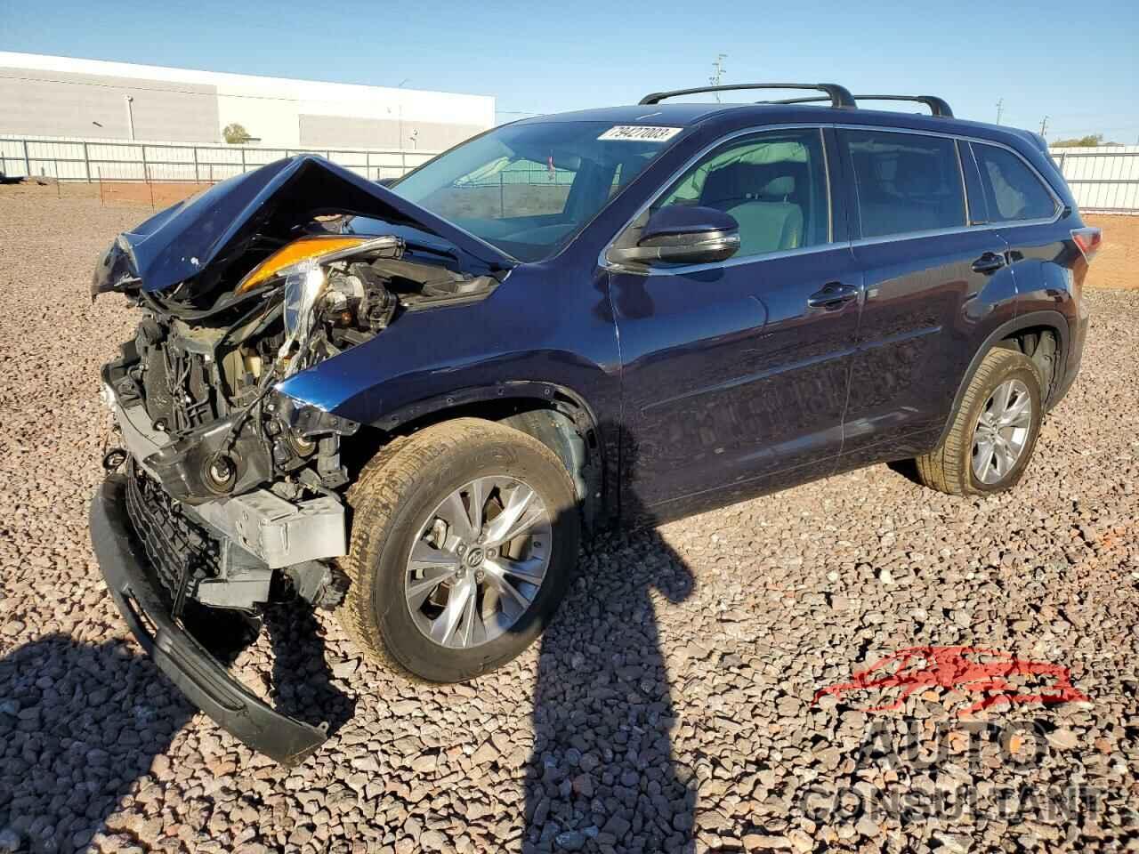 TOYOTA HIGHLANDER 2016 - 5TDZKRFHXGS177505