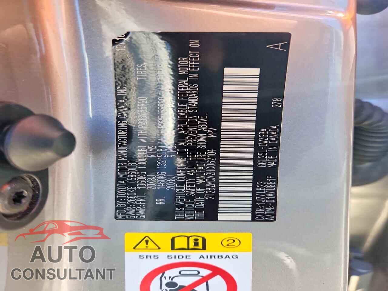 LEXUS RX350 2017 - 2T2BZMCA2HC062104