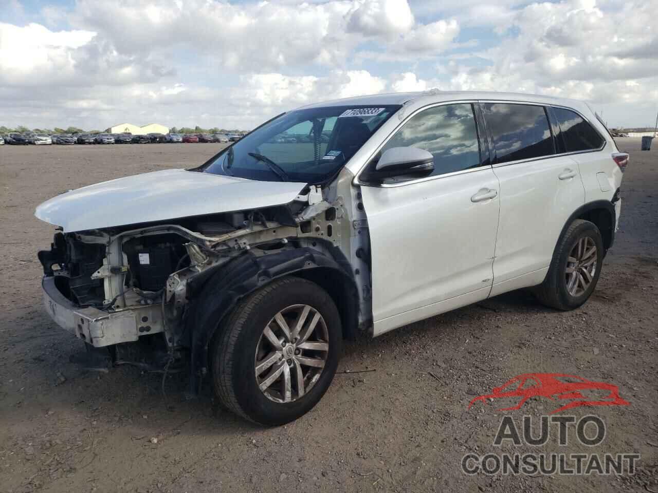 TOYOTA HIGHLANDER 2015 - 5TDZARFH5FS015489