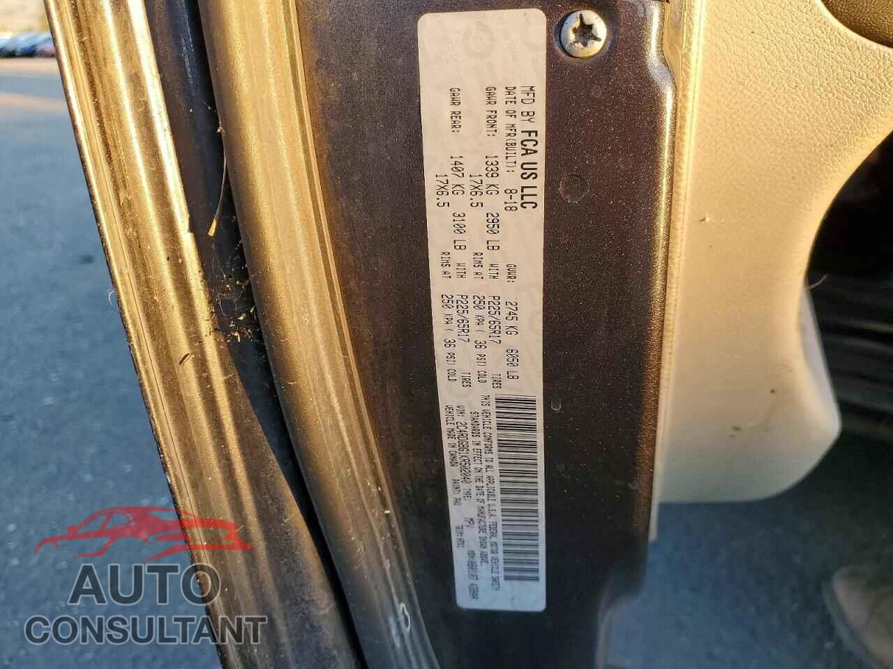 DODGE CARAVAN 2019 - 2C4RDGBG1KR502040