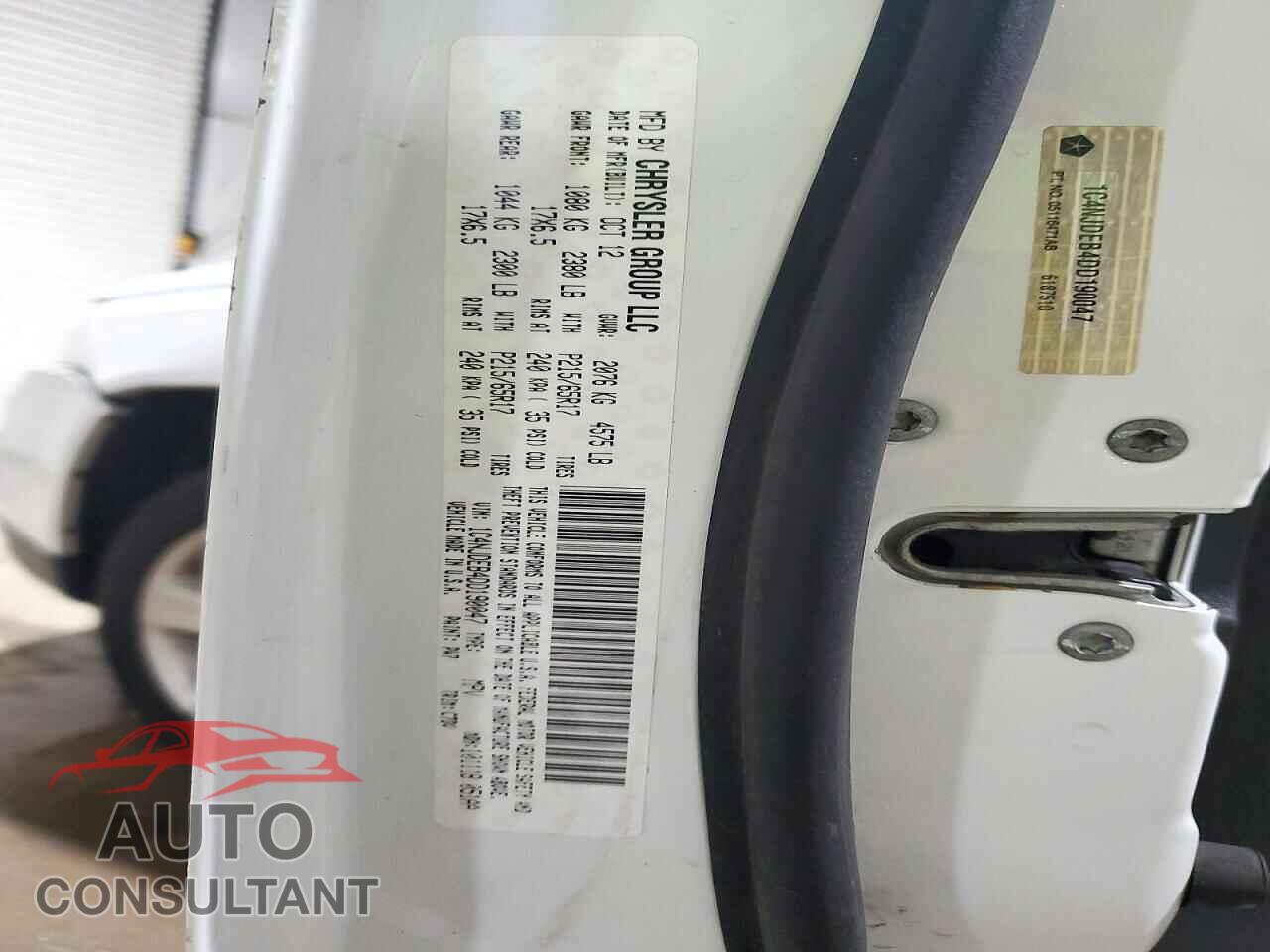 JEEP COMPASS 2013 - 1C4NJDEB4DD190047