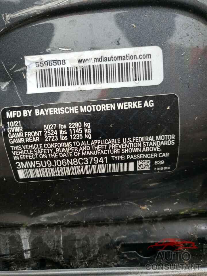 BMW M3 2022 - 3MW5U9J06N8C37941