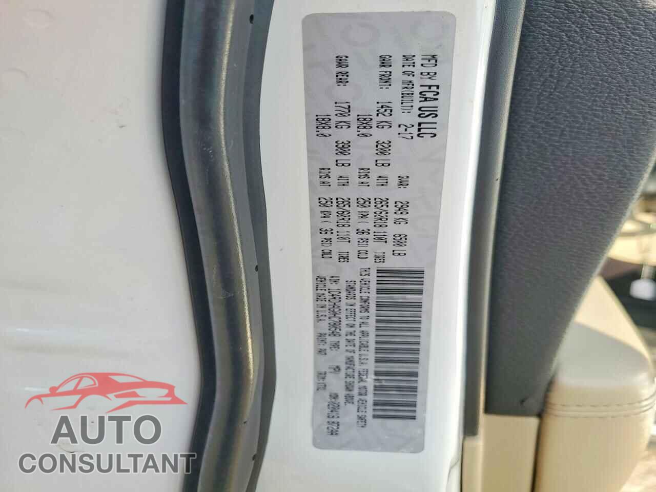 DODGE DURANGO 2017 - 1C4RDHAG0HC780548
