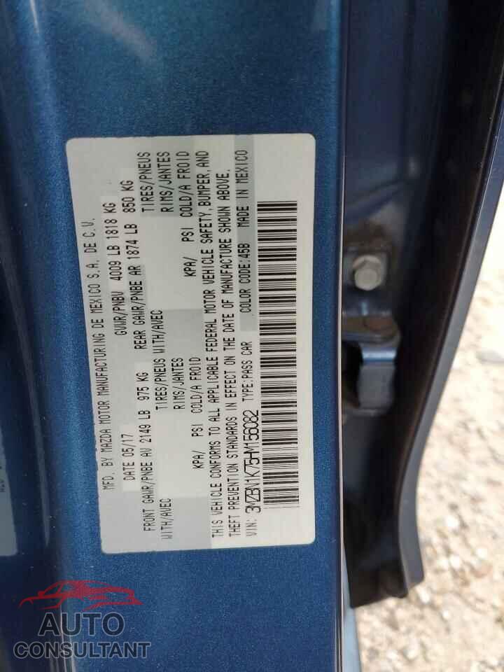 MAZDA 3 2017 - 3MZBN1K75HM156082