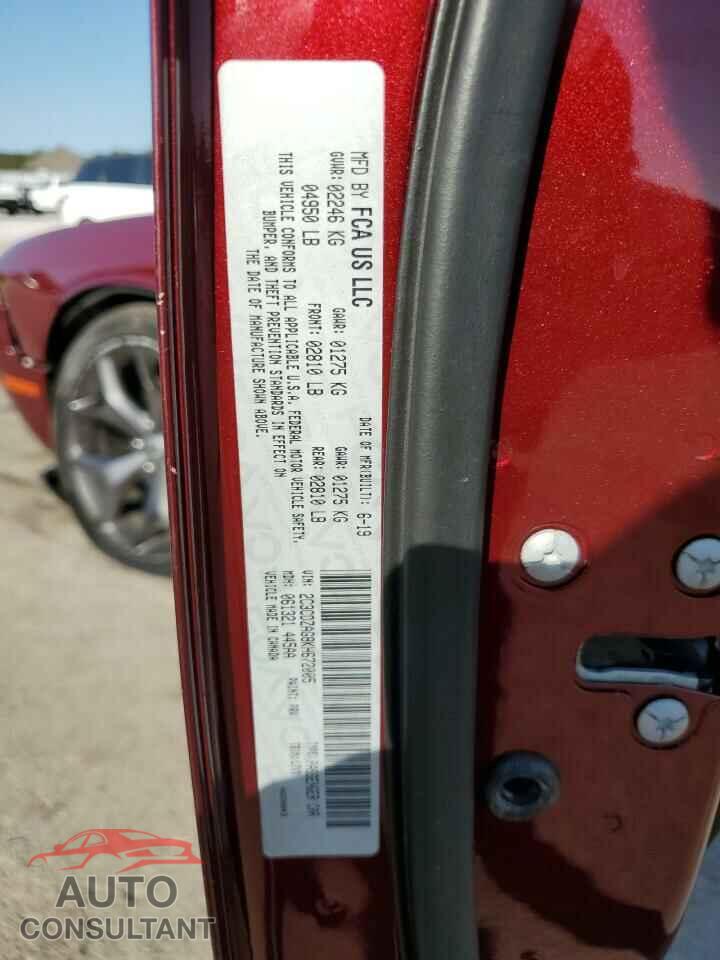 DODGE CHALLENGER 2019 - 2C3CDZAG8KH672005