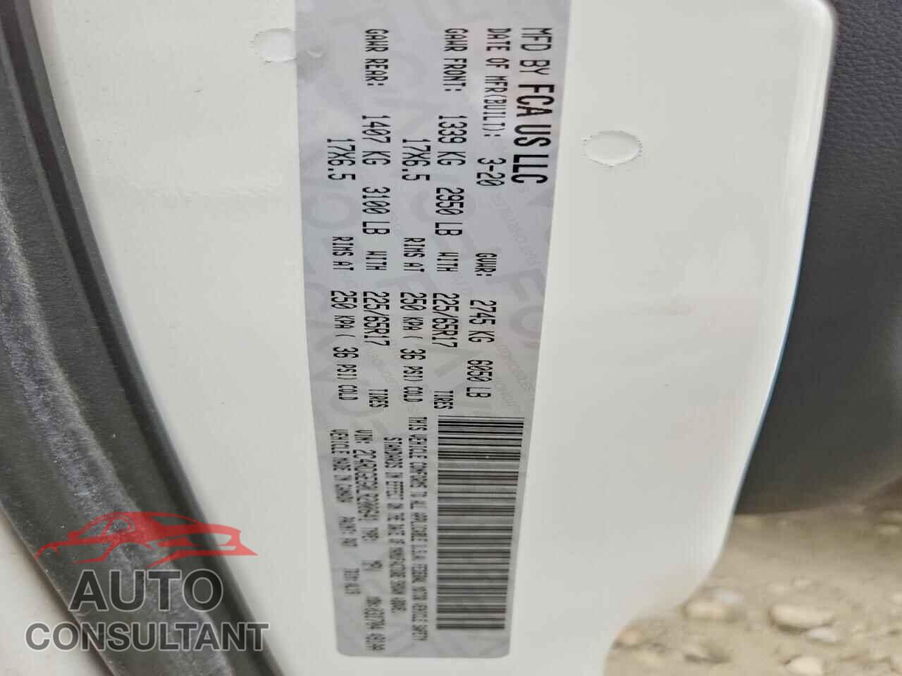 DODGE CARAVAN 2020 - 2C4RDGEG0LR200641