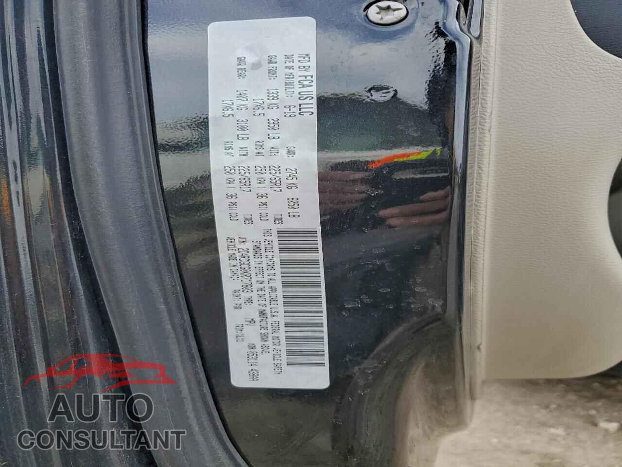 DODGE CARAVAN 2019 - 2C4RDGCG0KR717603