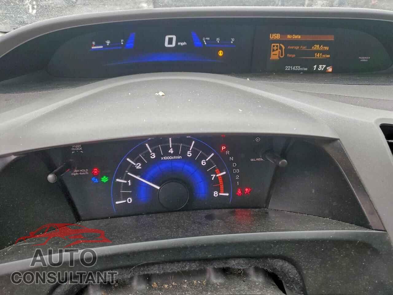 HONDA CIVIC 2012 - 19XFB2F55CE102120