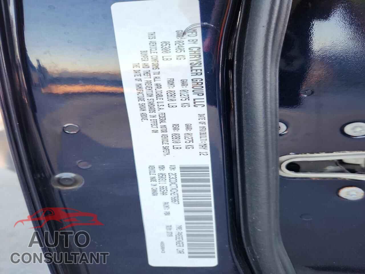 DODGE CHARGER 2012 - 2C3CDXCTXCH276867