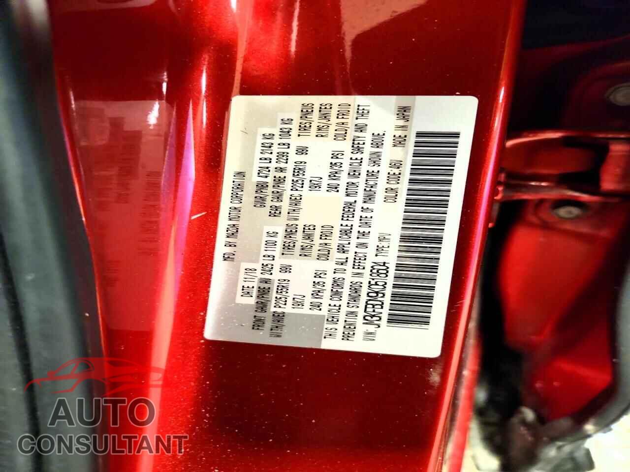 MAZDA CX-5 2019 - JM3KFBDM9K0518604