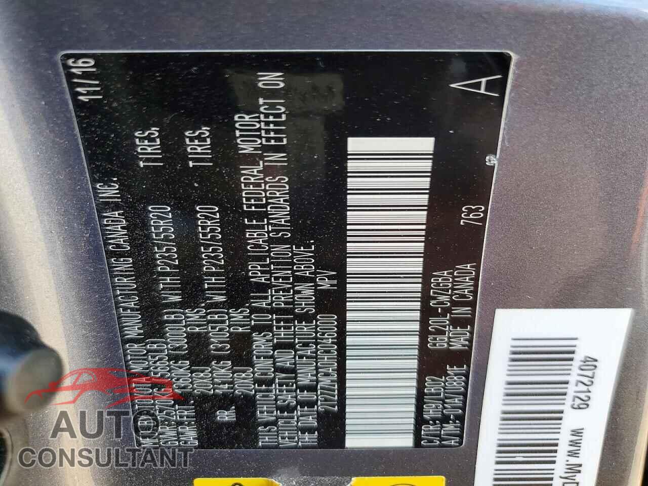 LEXUS RX350 2017 - 2T2ZZMCA0HC046000