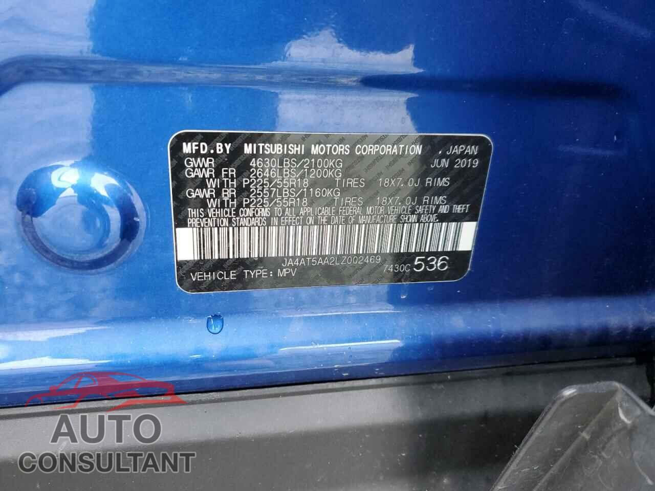 MITSUBISHI ECLIPSE 2020 - JA4AT5AA2LZ002469