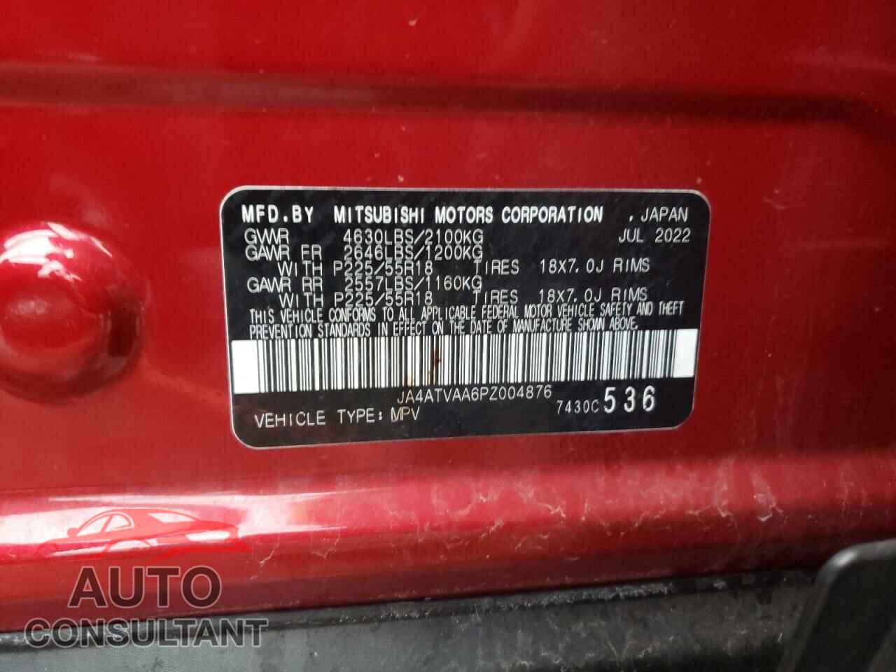 MITSUBISHI ECLIPSE 2023 - JA4ATVAA6PZ004876