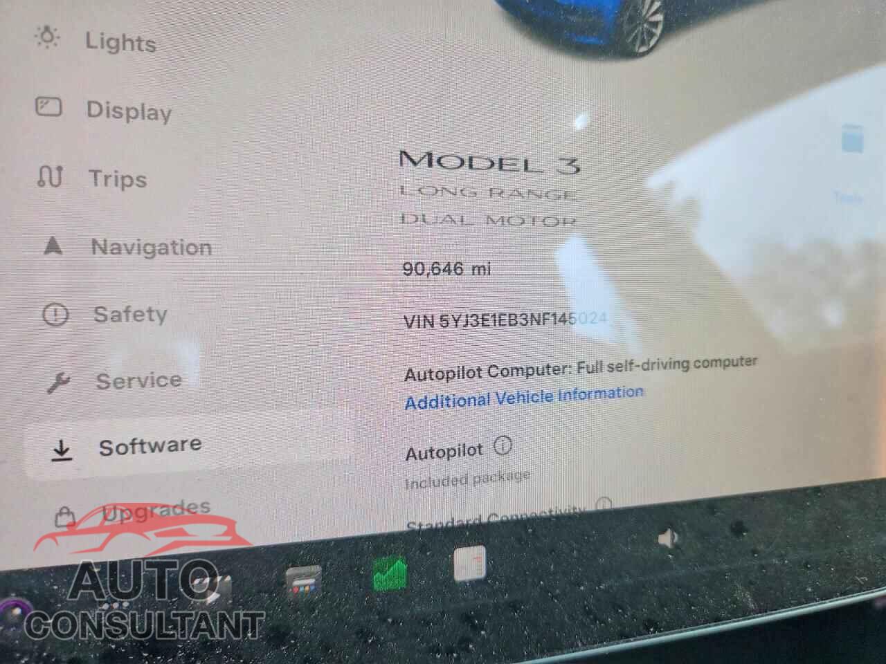 TESLA MODEL 3 2022 - 5YJ3E1EB3NF145024