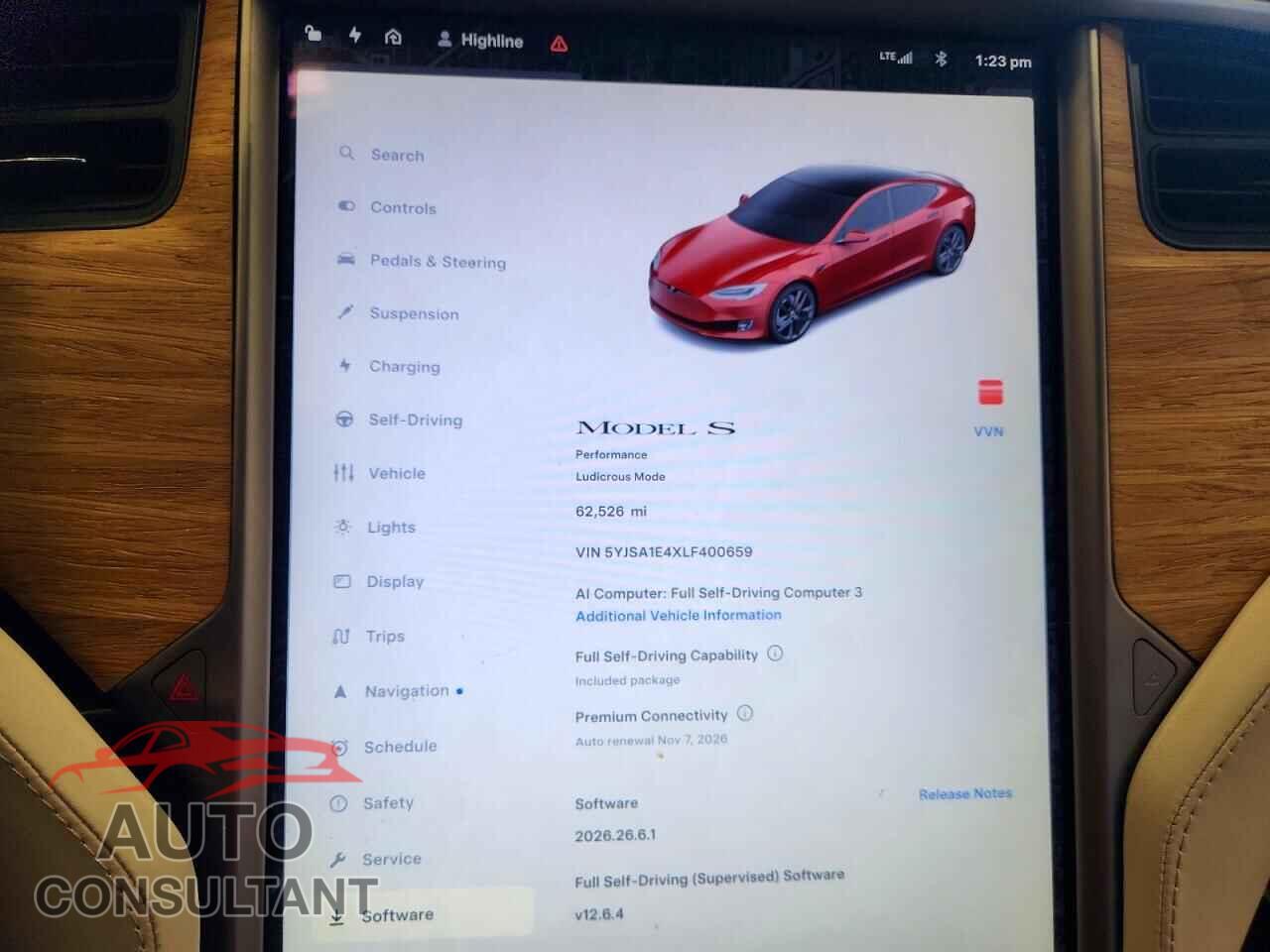 TESLA MODEL S 2020 - 5YJSA1E4XLF400659