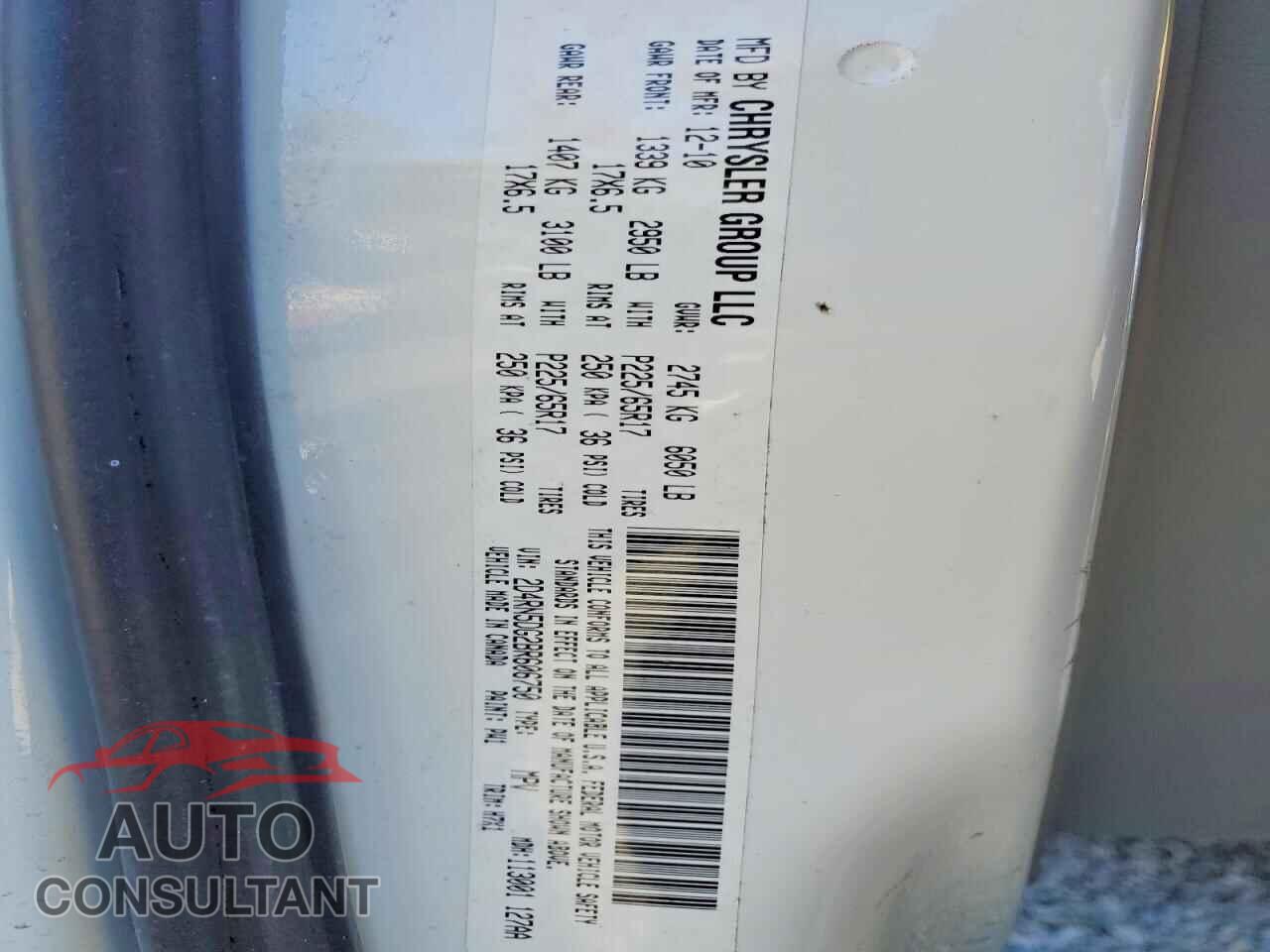 DODGE CARAVAN 2011 - 2D4RN5DG2BR606750