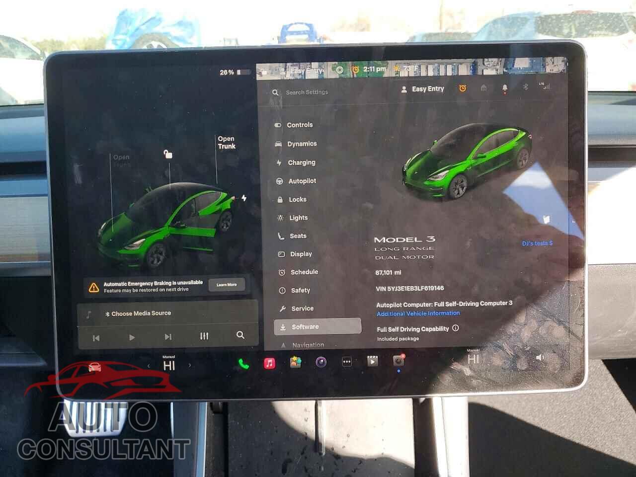TESLA MODEL 3 2020 - 5YJ3E1EB3LF619146