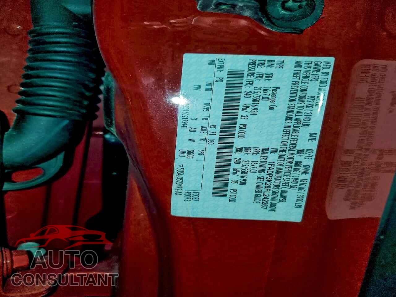 FORD FOCUS 2015 - 1FADP3K26FL242267