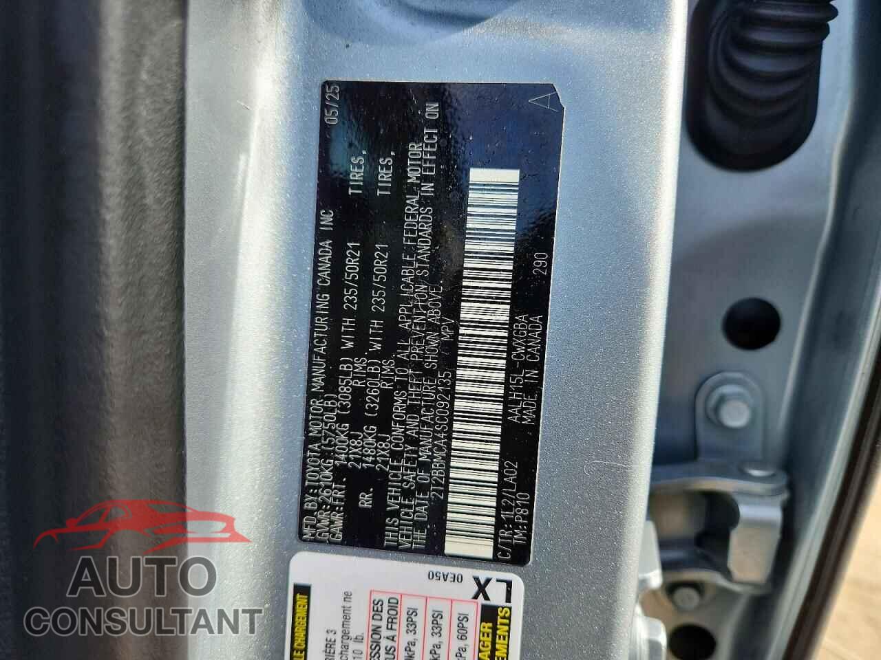 LEXUS RX350H 2025 - 2T2BBMCA4SC092135