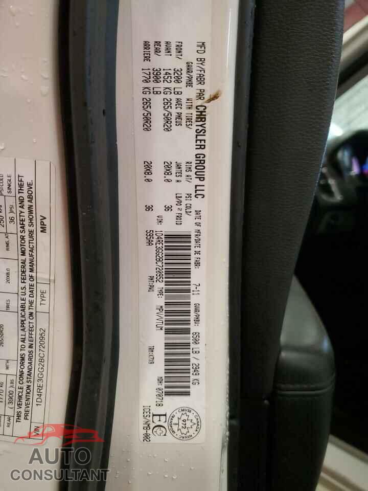 DODGE DURANGO 2011 - 1D4RE3GG2BC720952