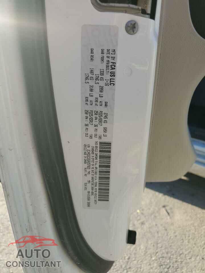 DODGE CARAVAN 2016 - 2C4RDGCG5GR257829