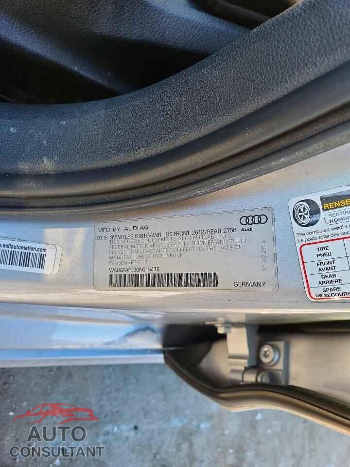 AUDI A6 2016 - WAUGFAFC3GN015476