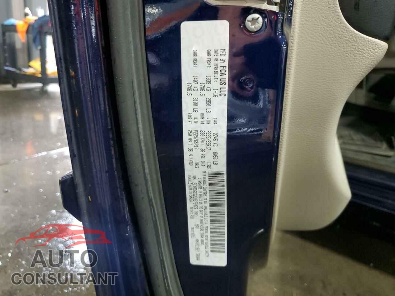 DODGE CARAVAN 2016 - 2C4RDGCG2GR272479