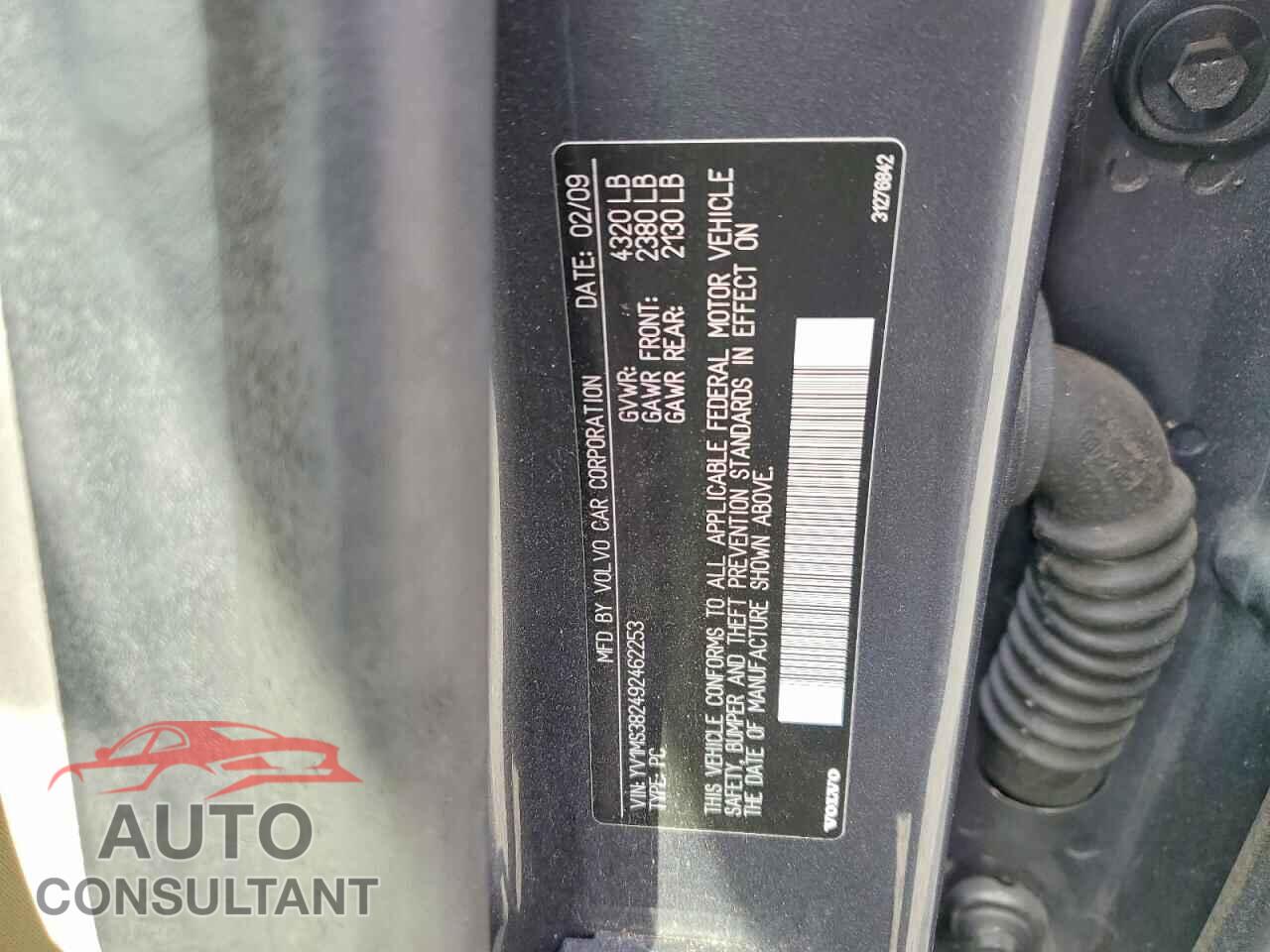 VOLVO S40 2009 - YV1MS382492462253