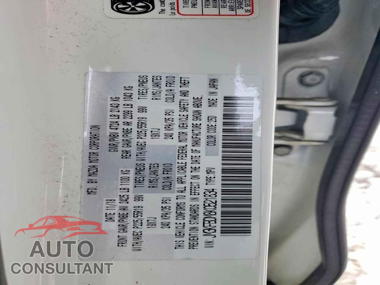 MAZDA CX-5 2019 - JM3KFBDM8K0521834