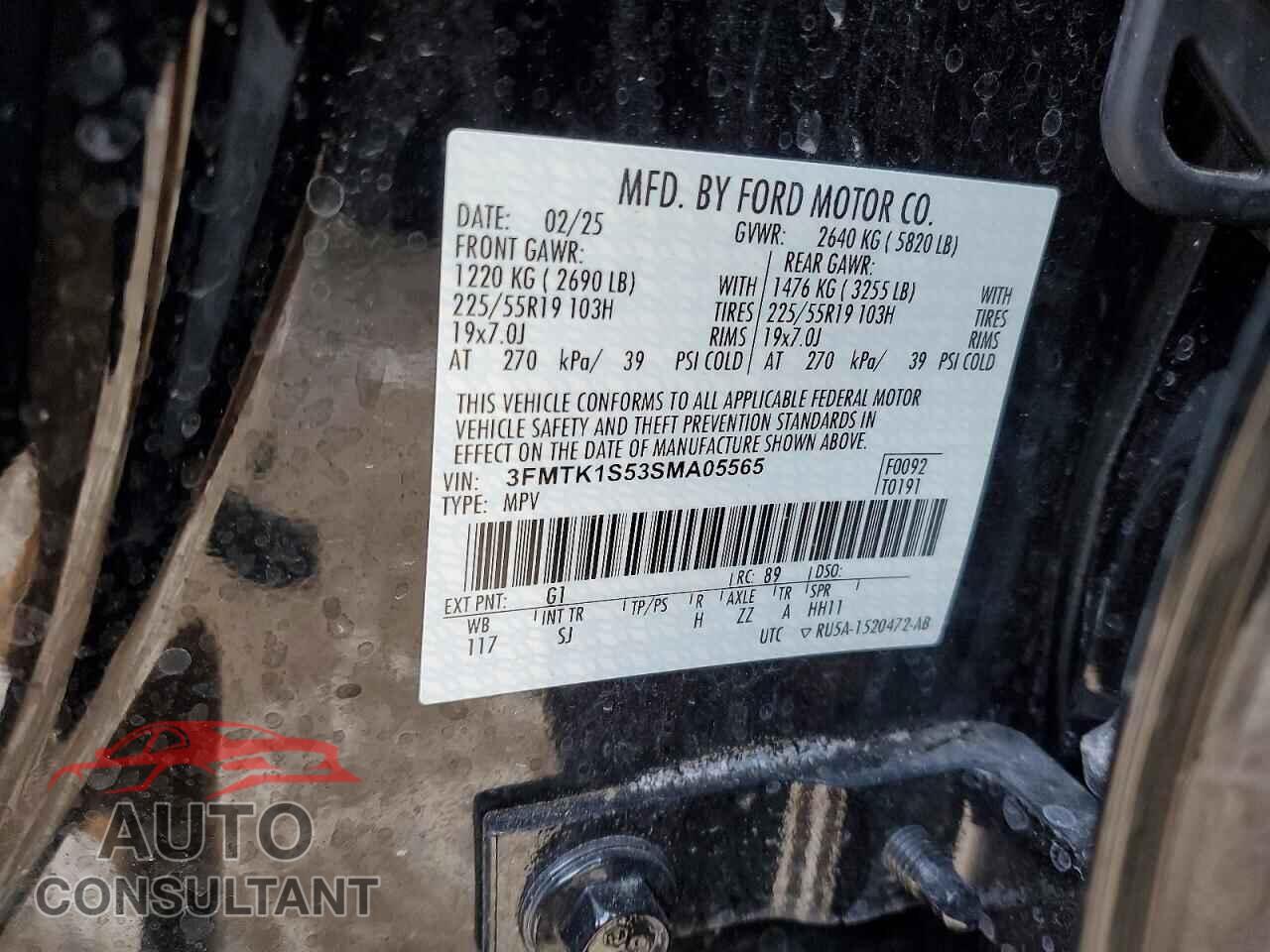 FORD MUSTANG 2025 - 3FMTK1S53SMA05565