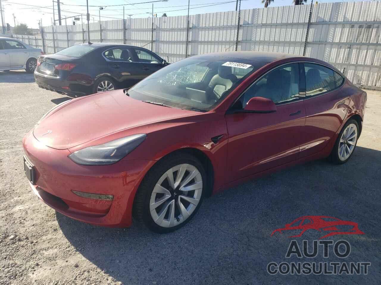 TESLA MODEL 3 2022 - 5YJ3E1EB8NF124038