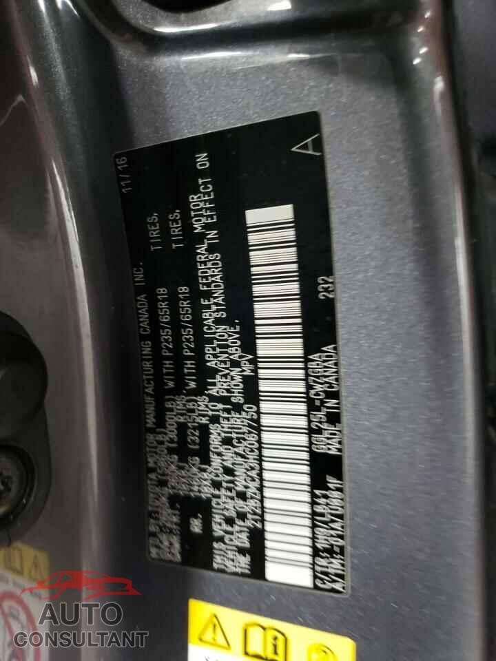 LEXUS RX350 2017 - 2T2BZMCA3HC067750