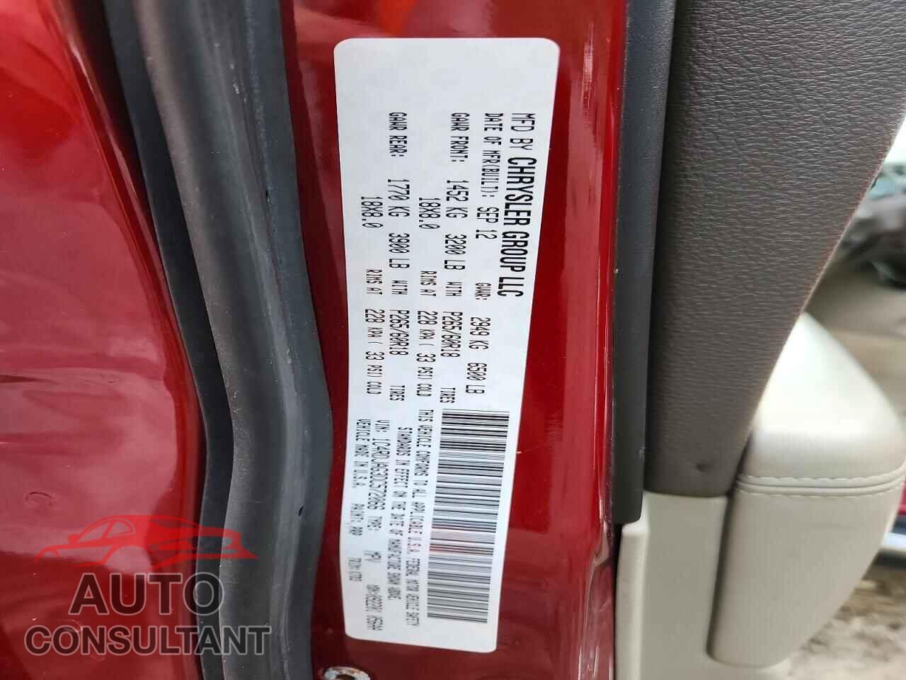 DODGE DURANGO 2013 - 1C4RDJAG3DC572066