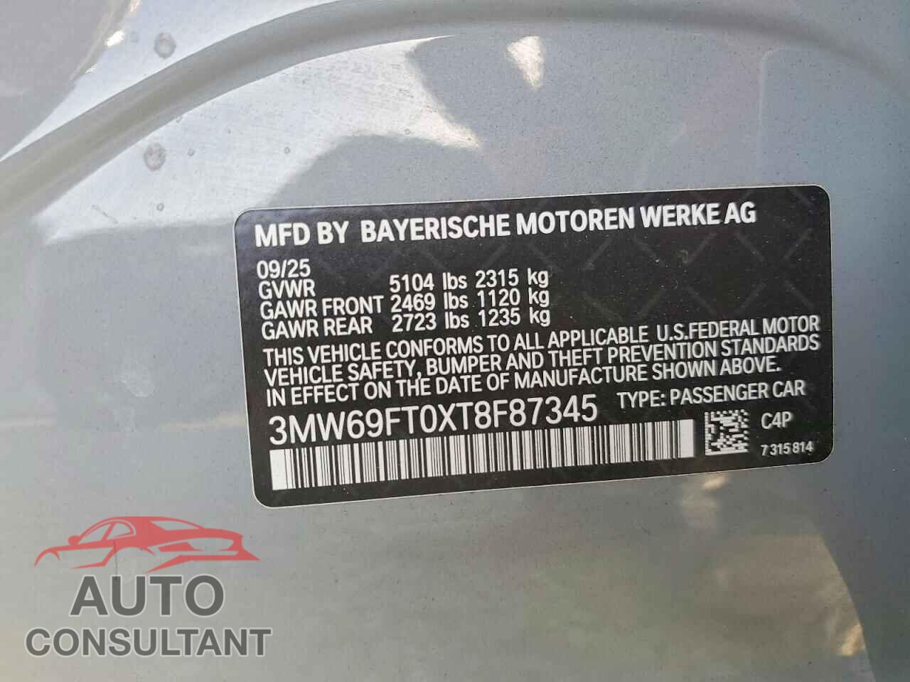 BMW M3 2026 - 3MW69FT0XT8F87345