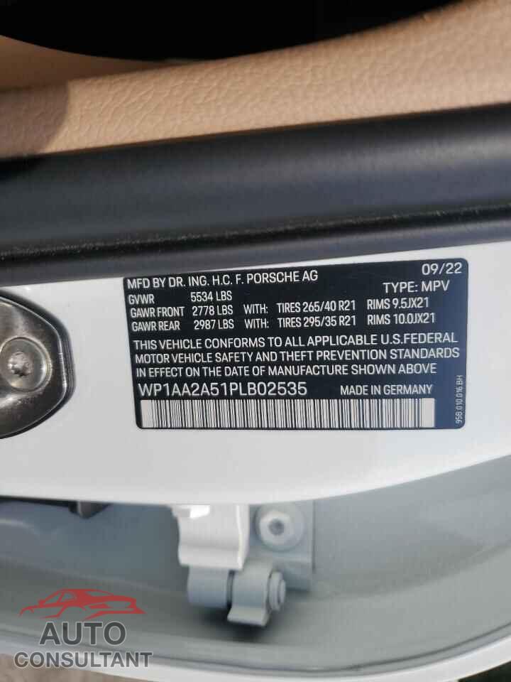 PORSCHE MACAN BASE 2023 - WP1AA2A51PLB02535