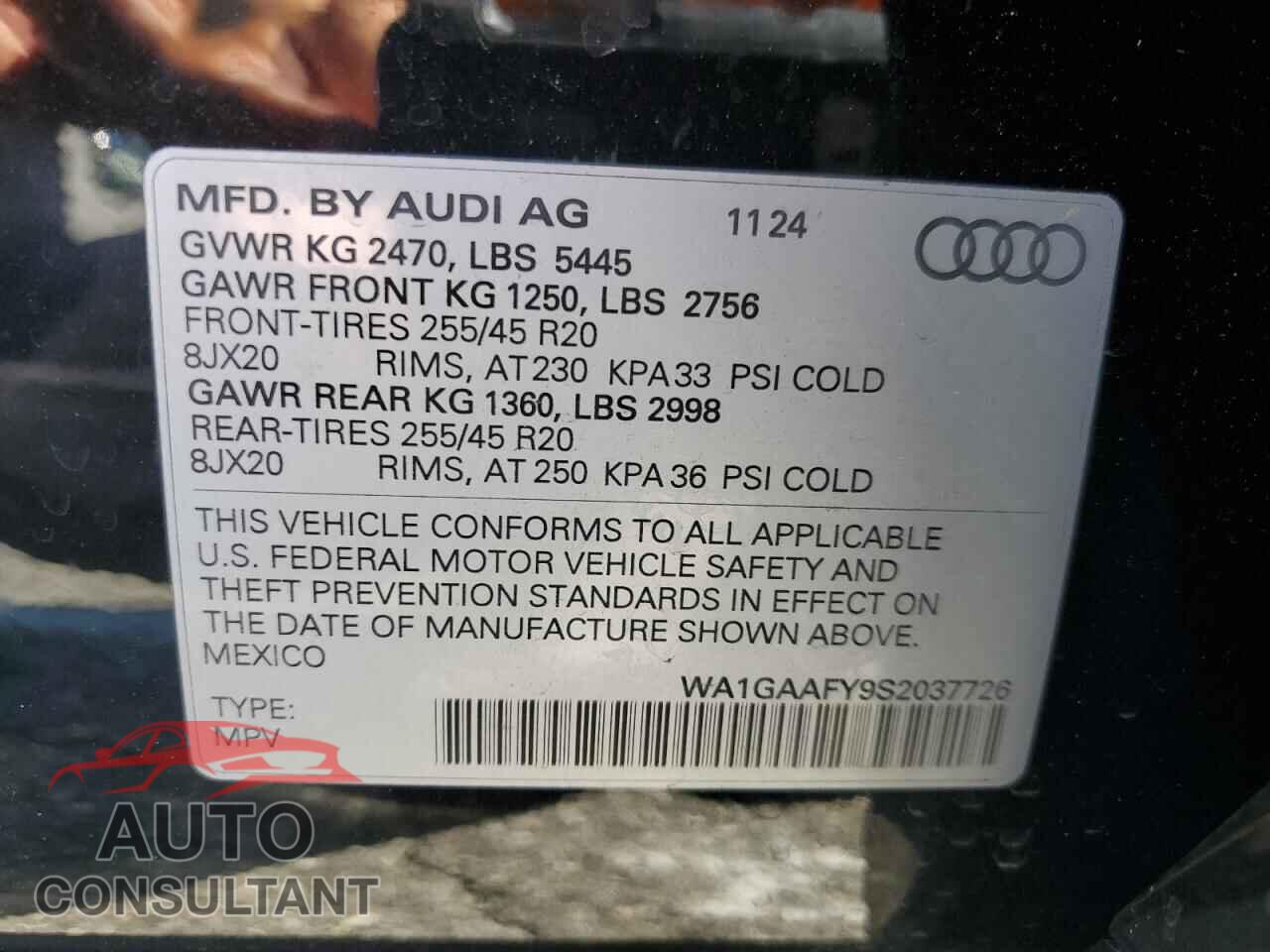 AUDI Q5 2025 - WA1GAAFY9S2037726
