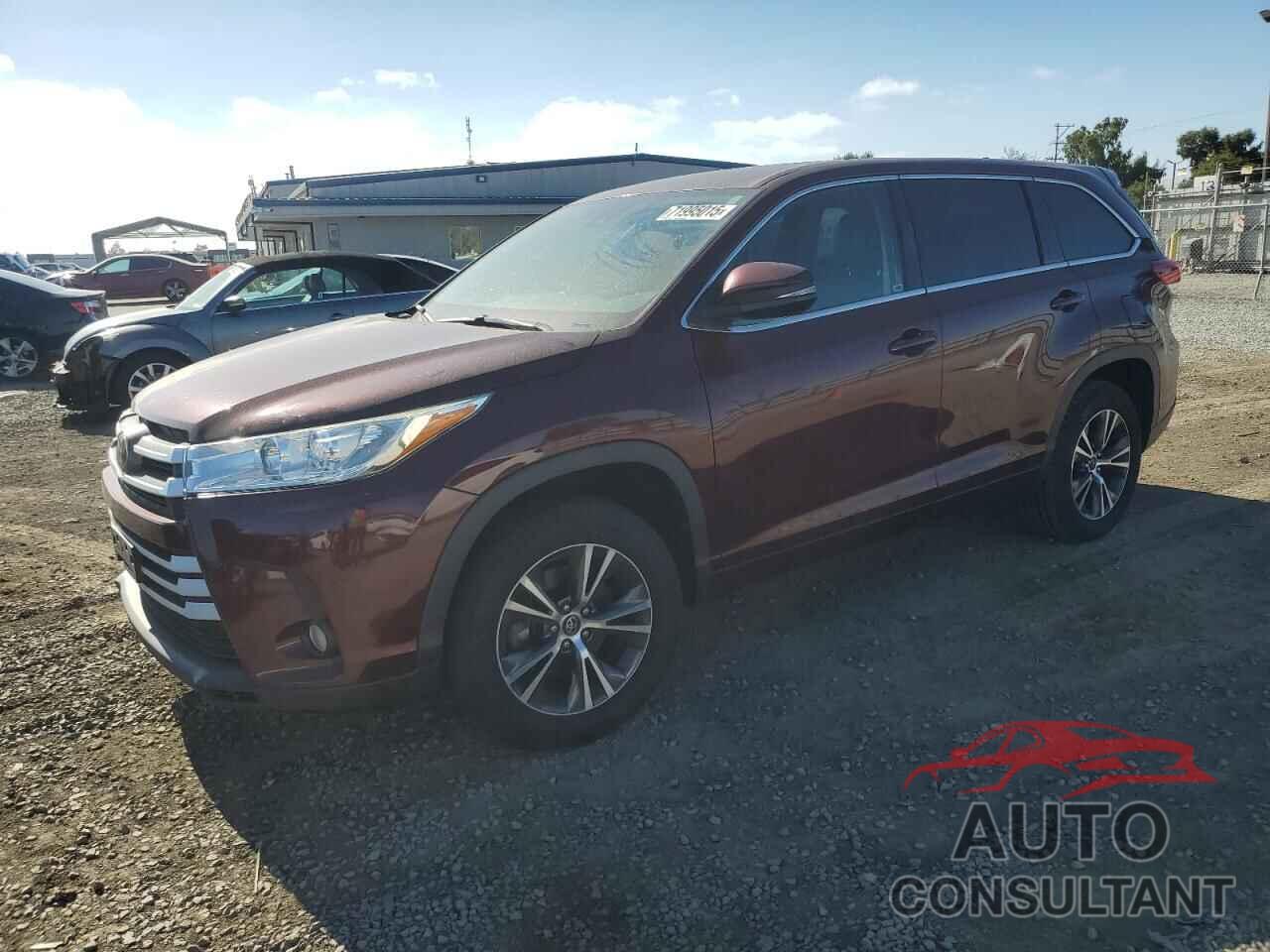 TOYOTA HIGHLANDER 2018 - 5TDZZRFH5JS245874