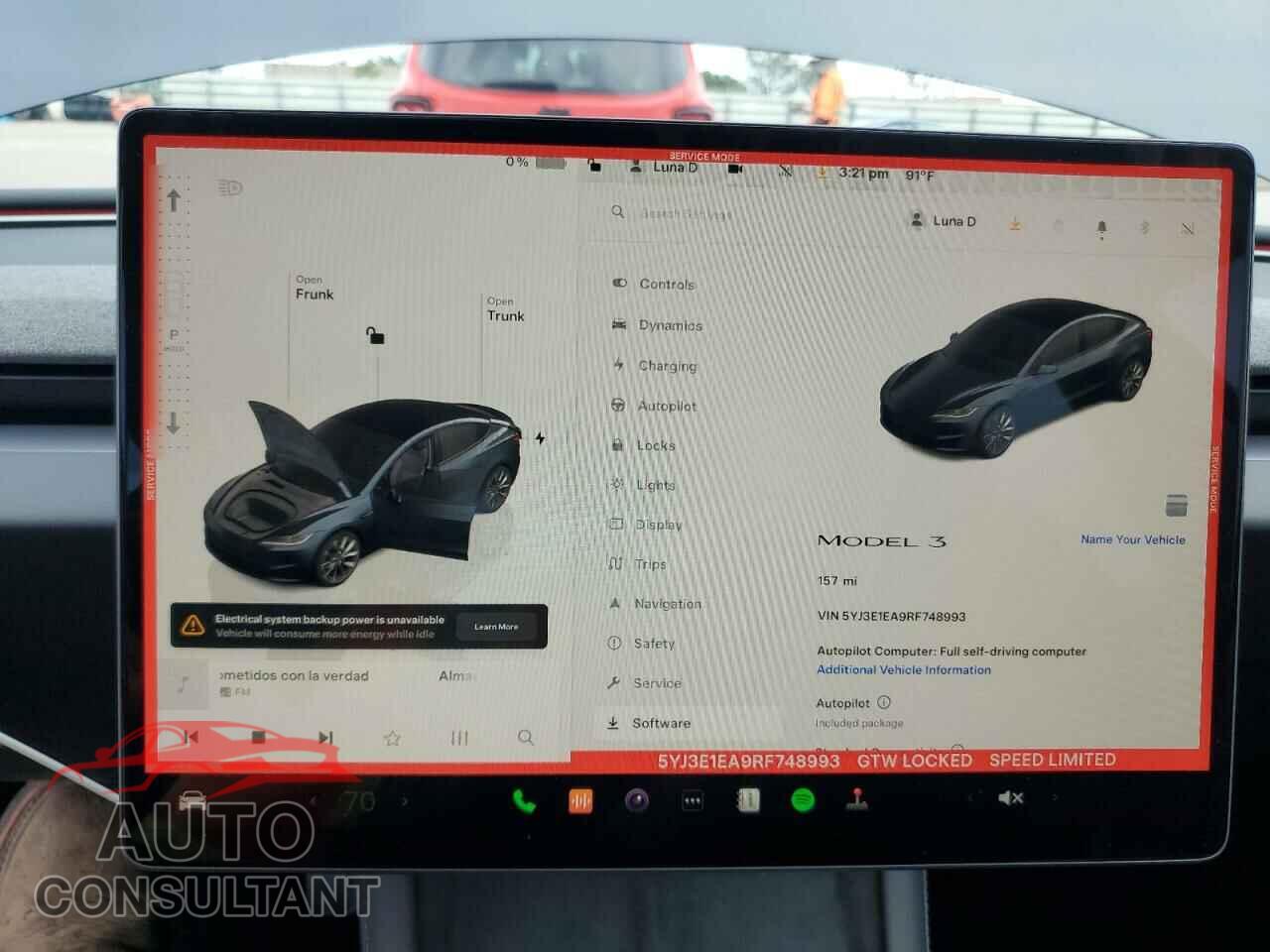 TESLA MODEL 3 2024 - 5YJ3E1EA9RF748993