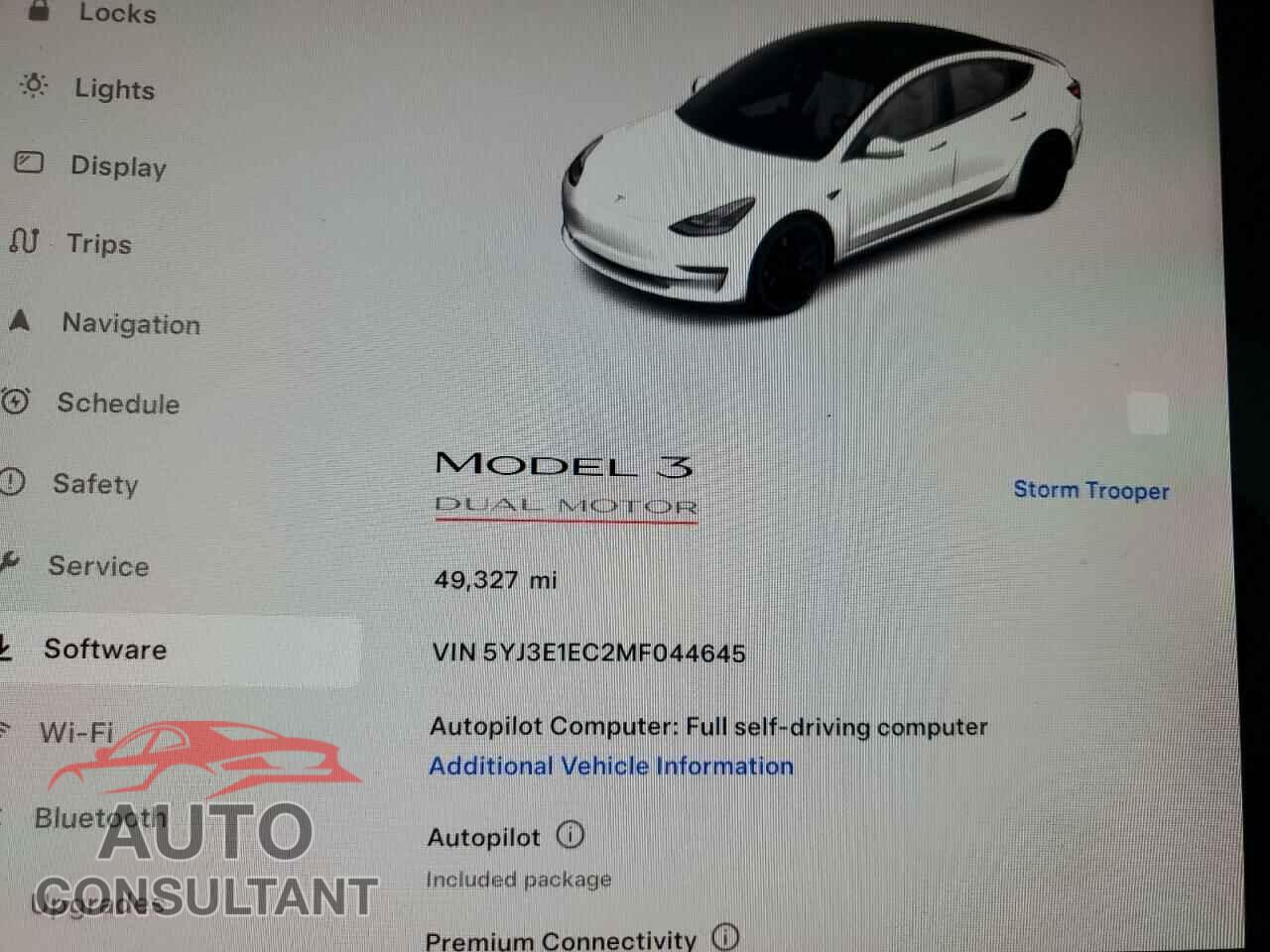 TESLA MODEL 3 2021 - 5YJ3E1EC2MF044645