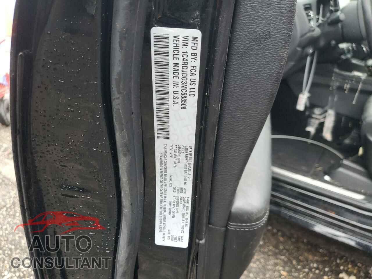 DODGE DURANGO 2021 - 1C4RDJDG3MC688508