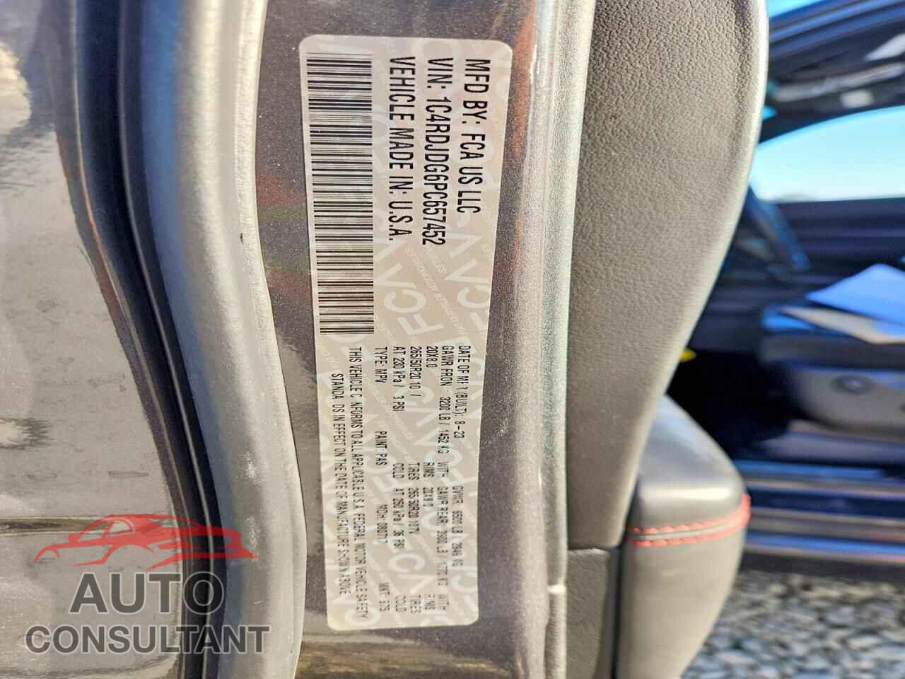 DODGE DURANGO 2023 - 1C4RDJDG6PC657452